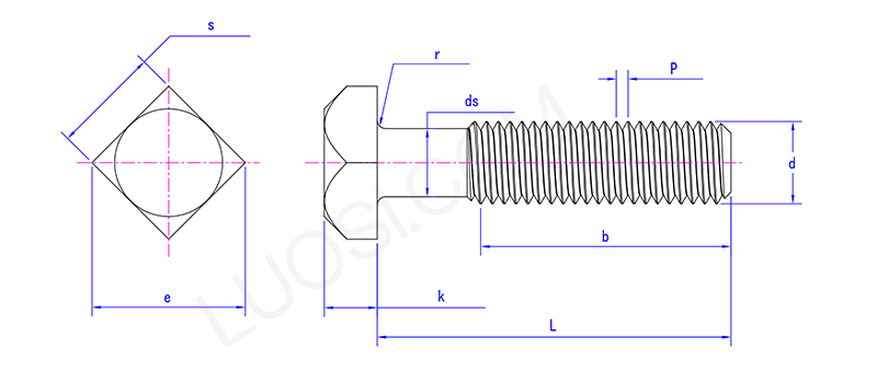 CE Marked Square Head Bolt CE Marked Square Head Bolt