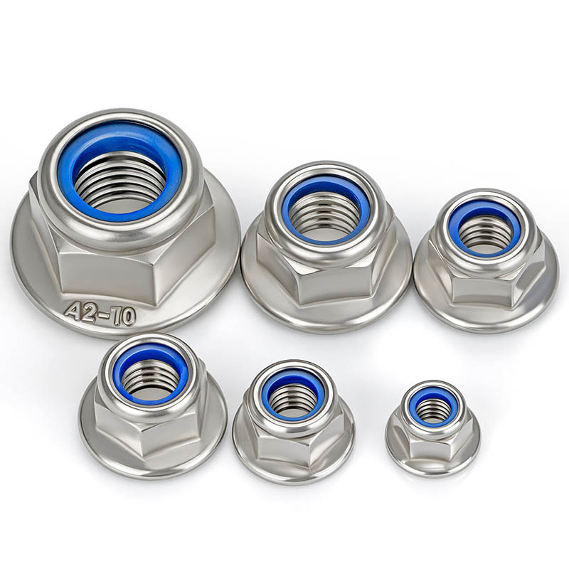 फ्लैंज के साथ नायलॉन लॉक नट